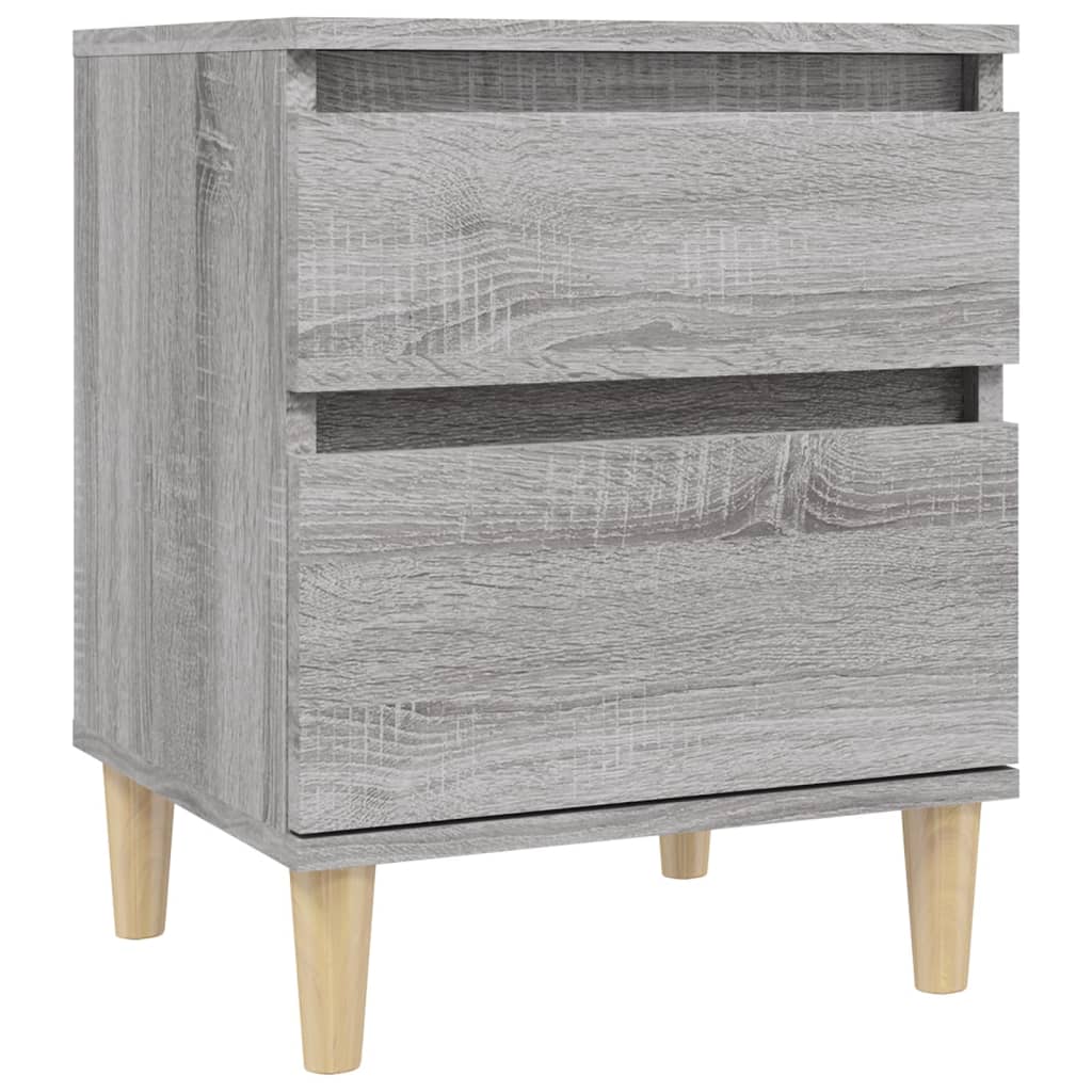 Comodino 2 pz Grigio Sonoma 40x35x50 cm - homemem39