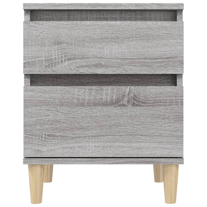 Comodino 2 pz Grigio Sonoma 40x35x50 cm