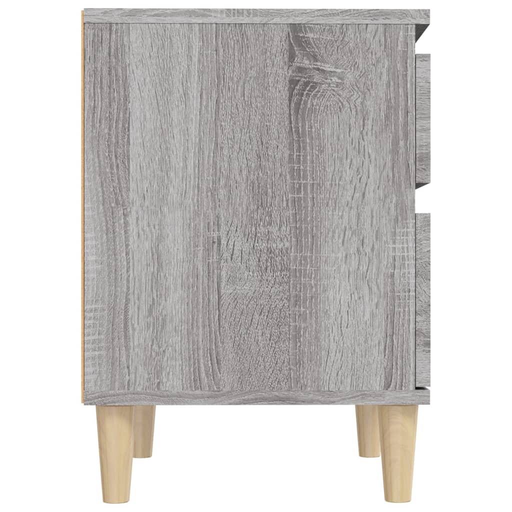 Comodino 2 pz Grigio Sonoma 40x35x50 cm - homemem39