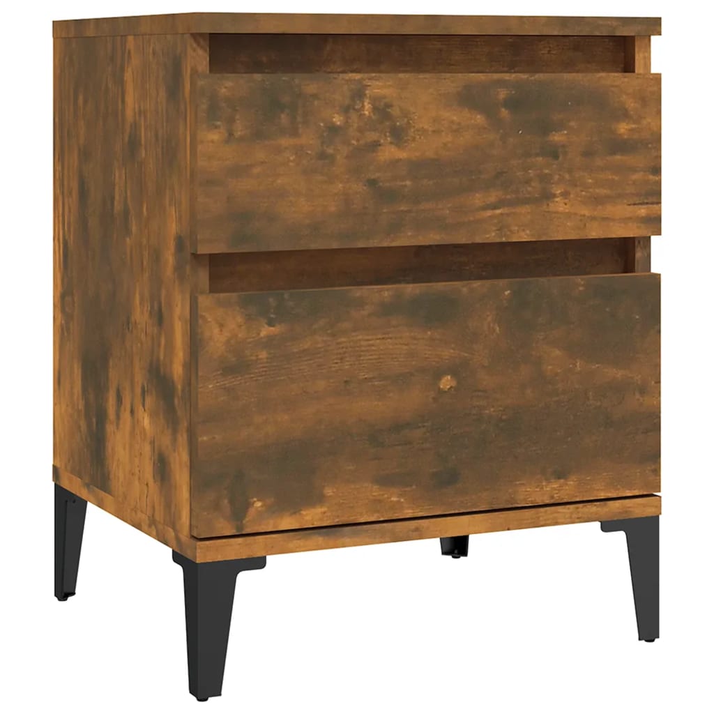 Comodino Rovere Fumo 40x35x50 cm | homemem39