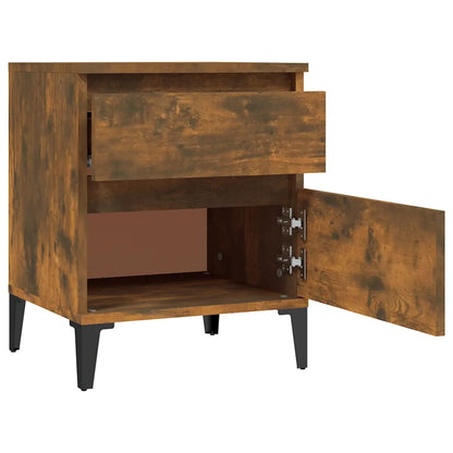 Comodino Rovere Fumo 40x35x50 cm