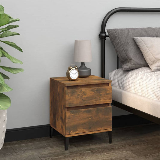 Comodino Rovere Fumo 40x35x50 cm | homemem39