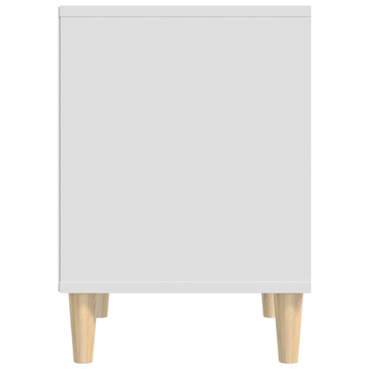 Comodino Bianco 40x35x50 cm in Legno Multistrato - homemem39
