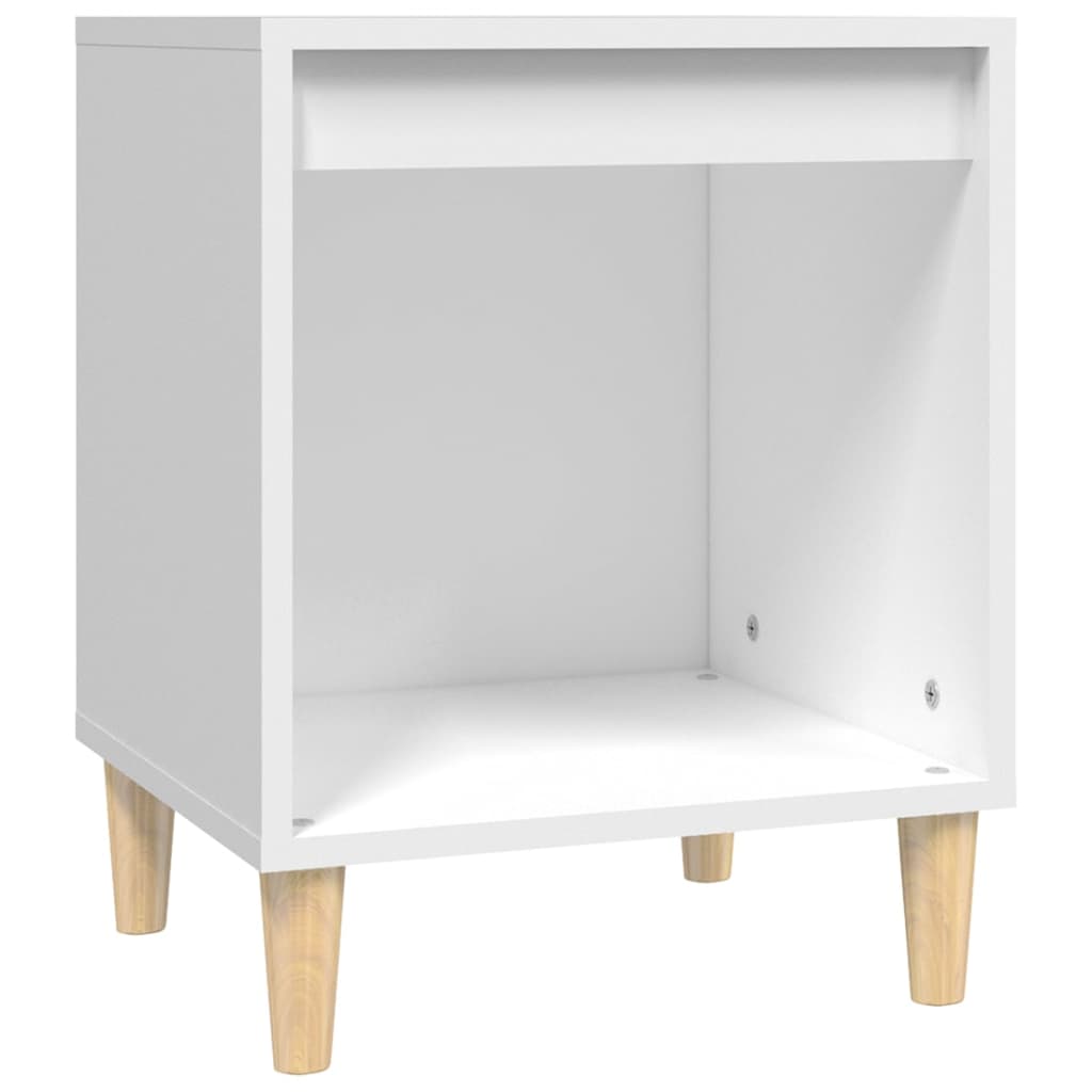 Comodini 2 pz in Bianco 40x35x50 cm - homemem39