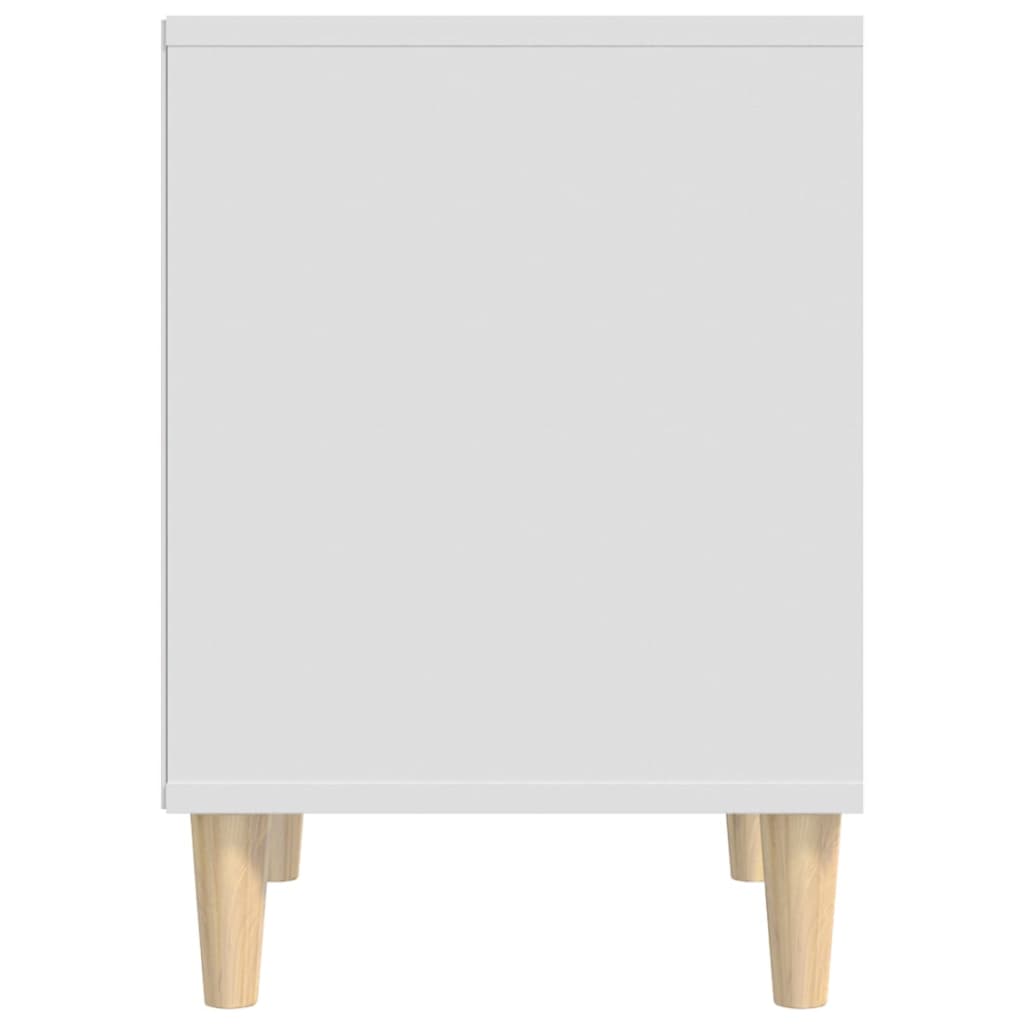 Comodini 2 pz in Bianco 40x35x50 cm - homemem39