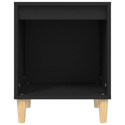 Comodino Nero 40x35x50 cm in Legno Multistrato - homemem39
