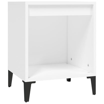 Comodini 2 pz in Bianco 40x35x50 cm - homemem39