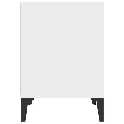 Comodini 2 pz in Bianco 40x35x50 cm - homemem39