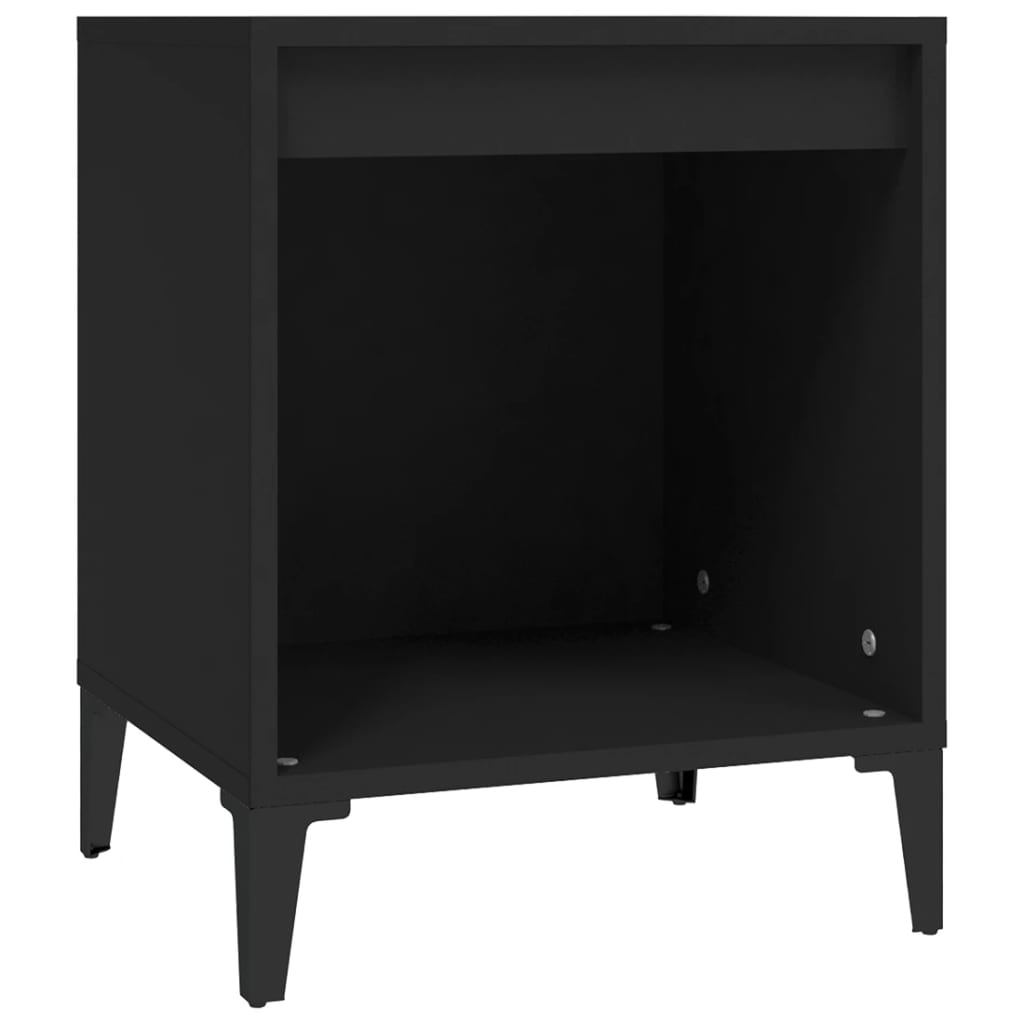 Comodini 2 pz Nero 40x35x50 cm - homemem39