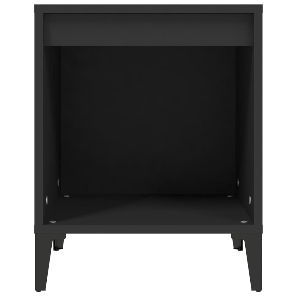 Comodini 2 pz Nero 40x35x50 cm - homemem39