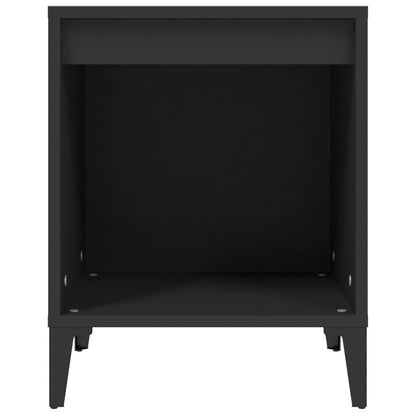 Comodini 2 pz Nero 40x35x50 cm - homemem39