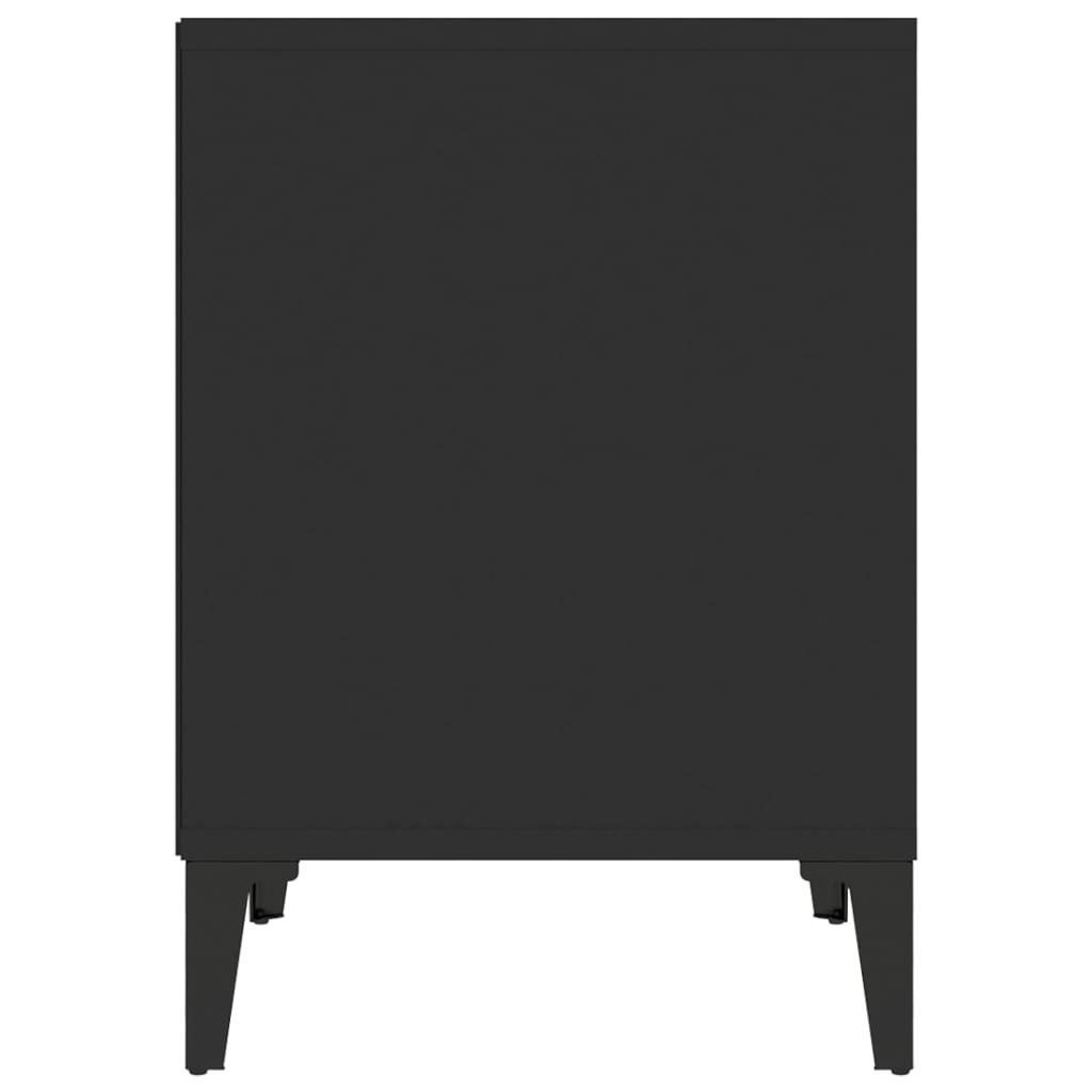 Comodini 2 pz Nero 40x35x50 cm - homemem39