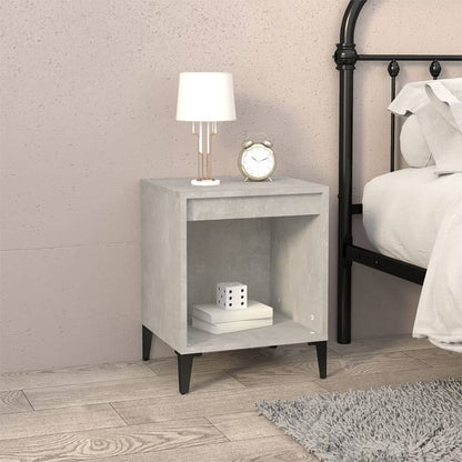 Comodini 2 pz Grigio Cemento 40x35x50 cm - homemem39
