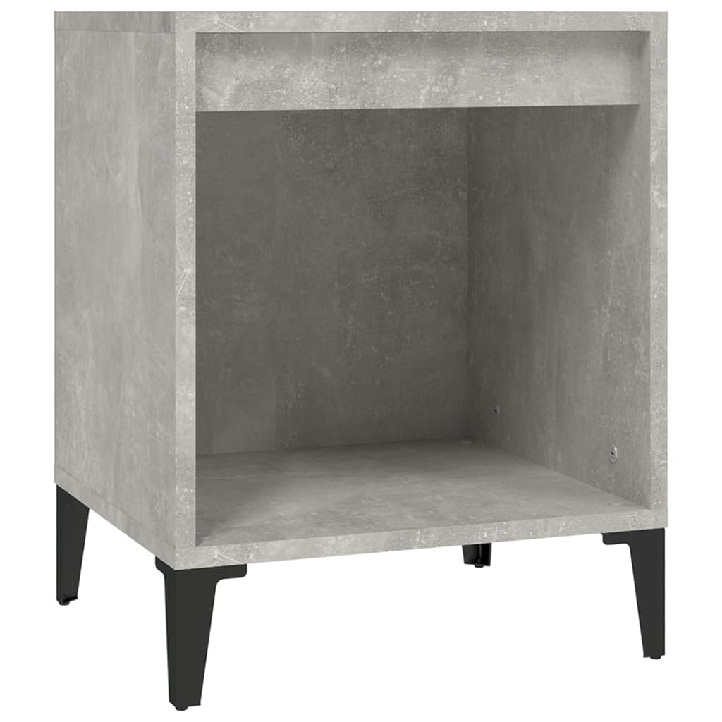 Comodini 2 pz Grigio Cemento 40x35x50 cm - homemem39