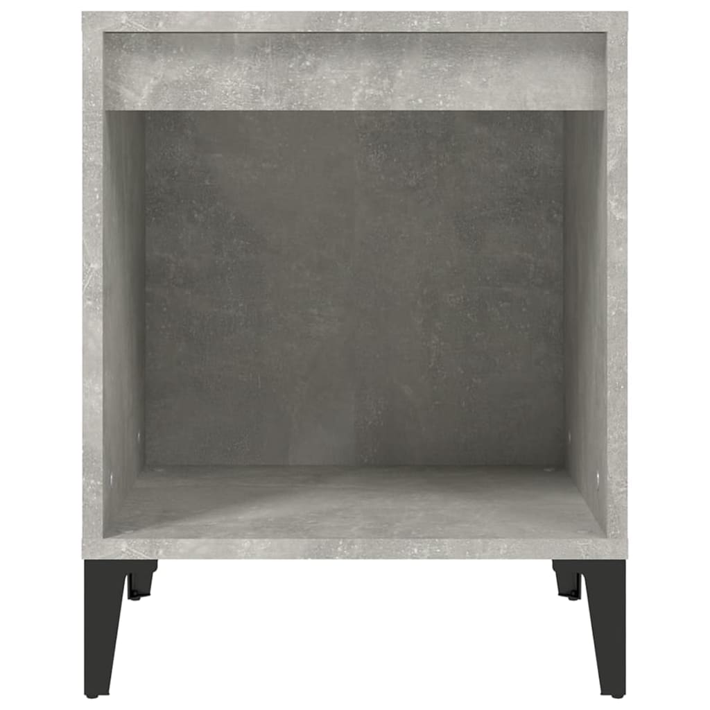 Comodini 2 pz Grigio Cemento 40x35x50 cm - homemem39