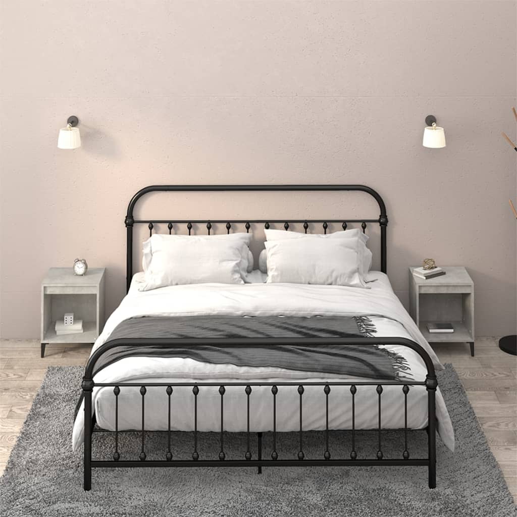 Comodini 2 pz Grigio Cemento 40x35x50 cm - homemem39