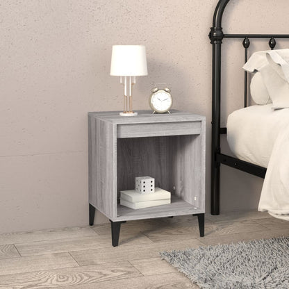 Comodino 2 pz Grigio Sonoma 40x35x50 cm - homemem39