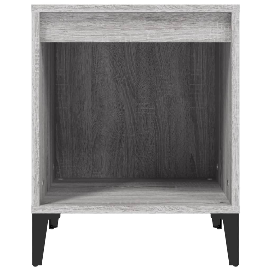 Comodino 2 pz Grigio Sonoma 40x35x50 cm - homemem39