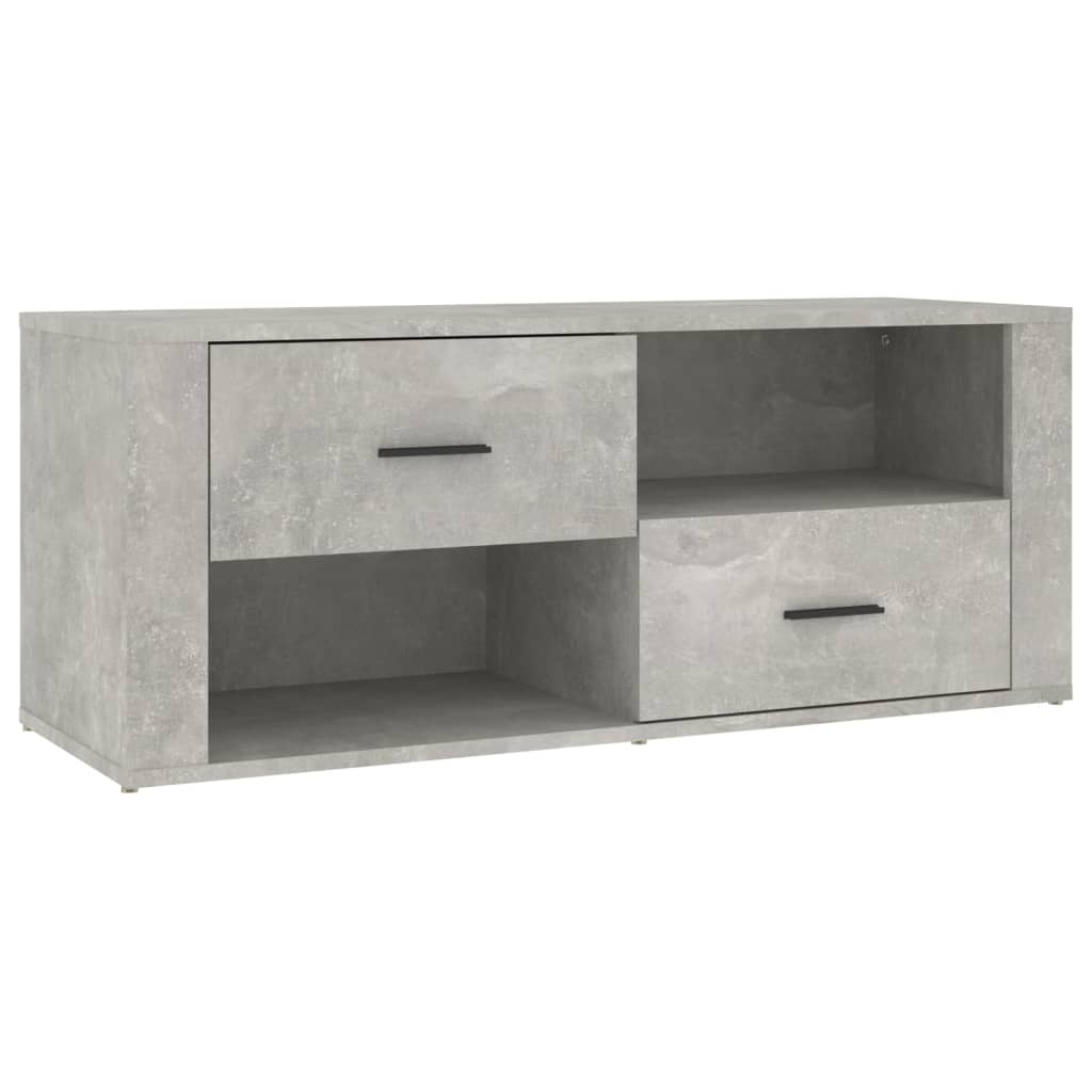 Mobile per TV Grigio Cemento 100x35x40 cm Legno Multistrato