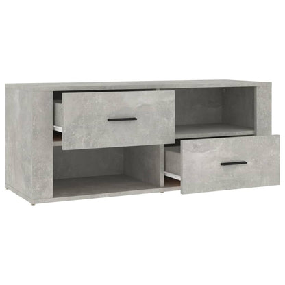 Mobile per TV Grigio Cemento 100x35x40 cm Legno Multistrato