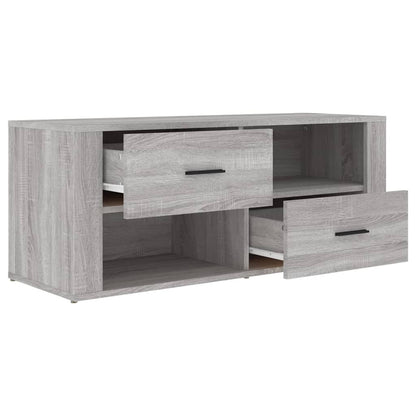 Mobile TV Grigio Sonoma 100x35x40 cm in Legno Multistrato - homemem39