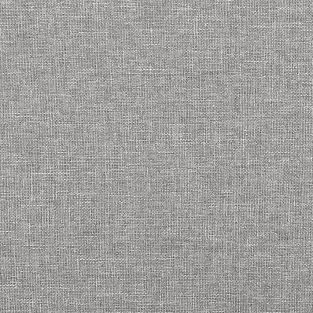 Giroletto a Molle Grigio Chiaro 80x200 cm in Tessuto - homemem39