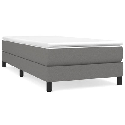 Struttura Letto a Rete a Molle Grigio Scuro 80x200 cm Tessuto