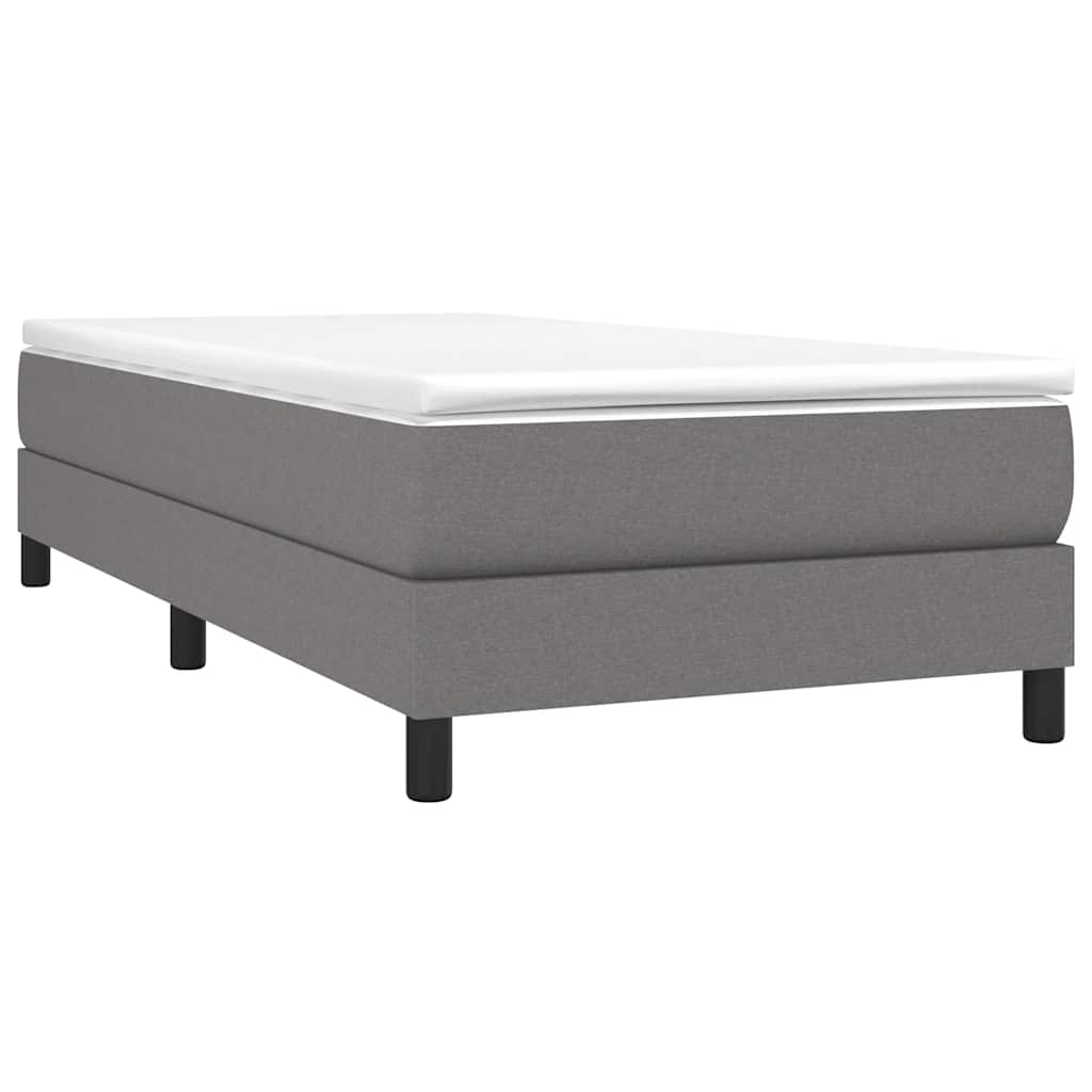 Struttura Letto a Rete a Molle Grigio Scuro 80x200 cm Tessuto