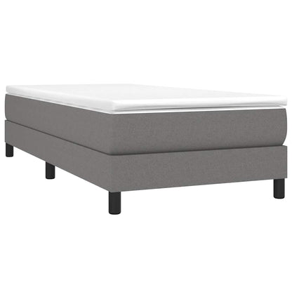 Struttura Letto a Rete a Molle Grigio Scuro 80x200 cm Tessuto