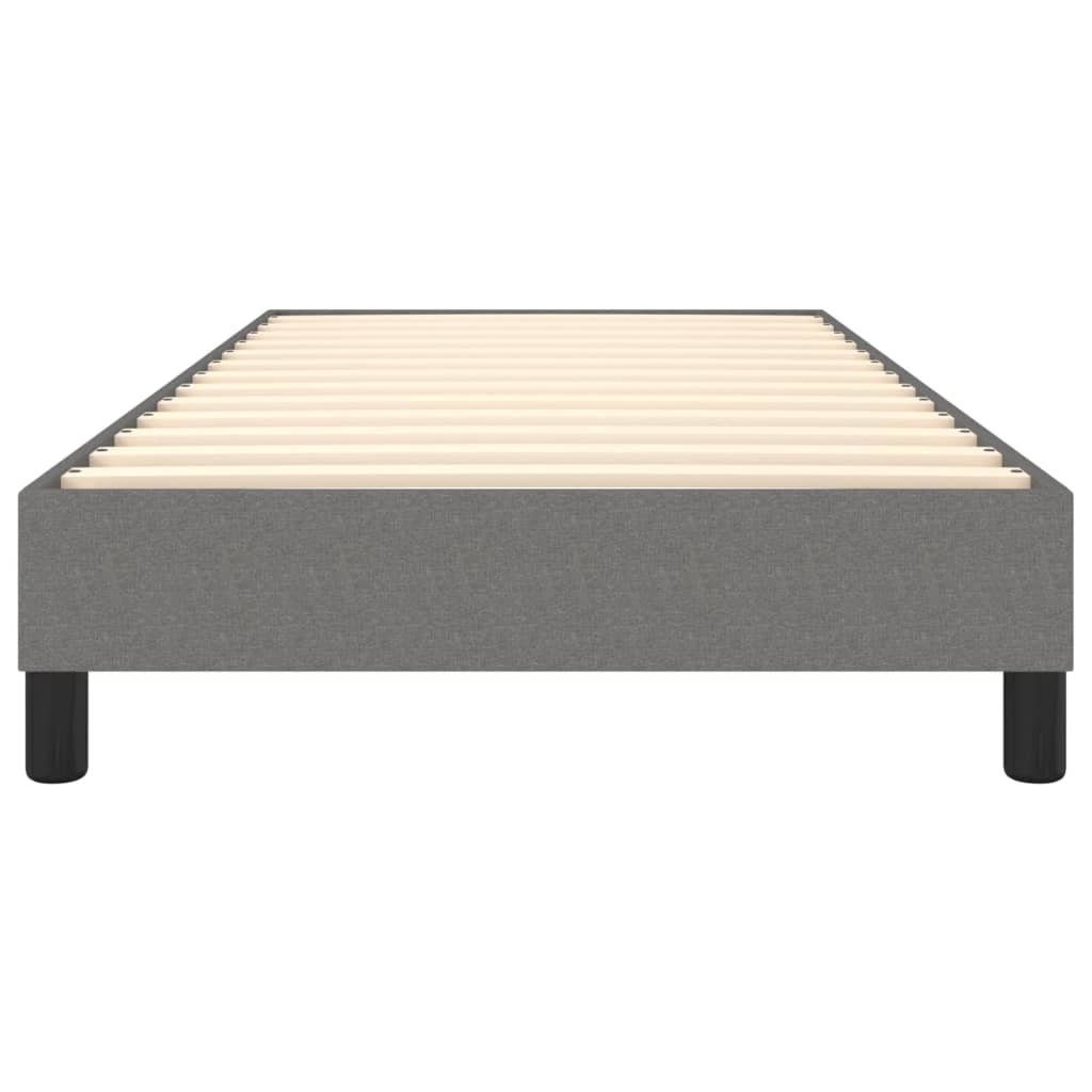 Struttura Letto a Rete a Molle Grigio Scuro 80x200 cm Tessuto