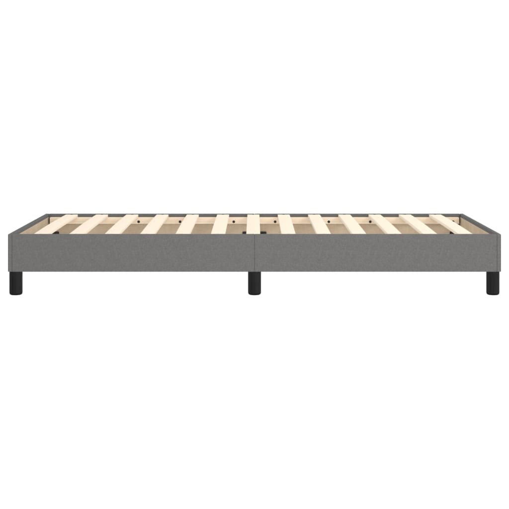 Struttura Letto a Rete a Molle Grigio Scuro 80x200 cm Tessuto