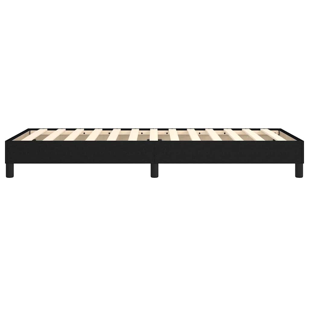 Struttura Letto a Rete a Molle Nero 80x200 cm Tessuto