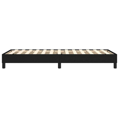 Struttura Letto a Rete a Molle Nero 80x200 cm Tessuto