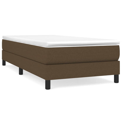 Struttura Letto a Rete a Molle Marrone Scuro 80x200 cm Tessuto | homemem39