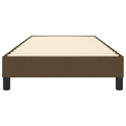 Struttura Letto a Rete a Molle Marrone Scuro 80x200 cm Tessuto | homemem39