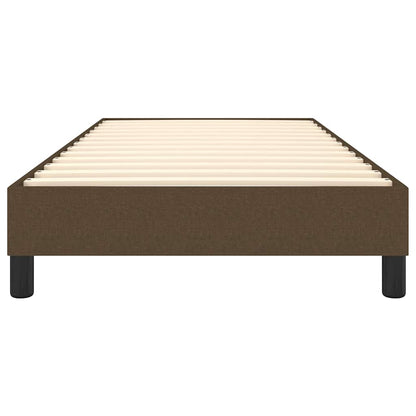 Struttura Letto a Rete a Molle Marrone Scuro 80x200 cm Tessuto