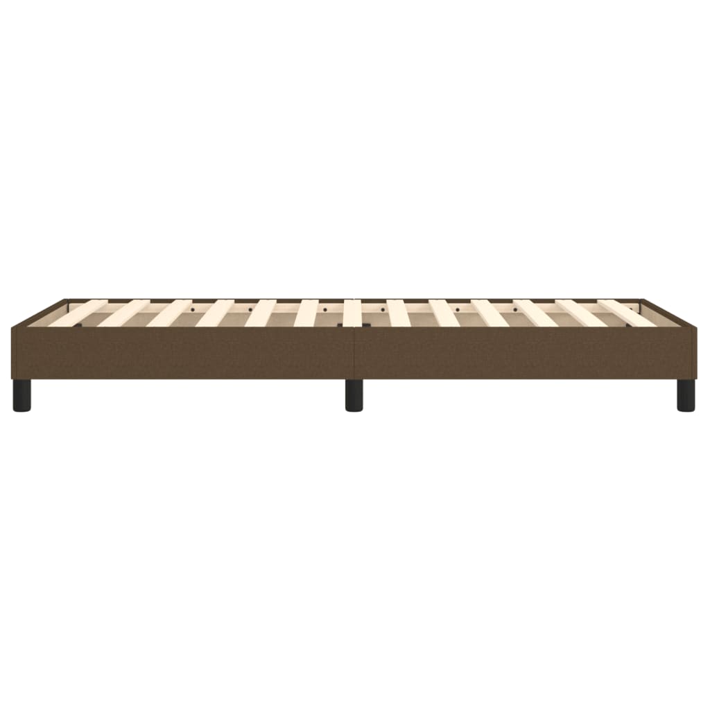 Struttura Letto a Rete a Molle Marrone Scuro 80x200 cm Tessuto | homemem39
