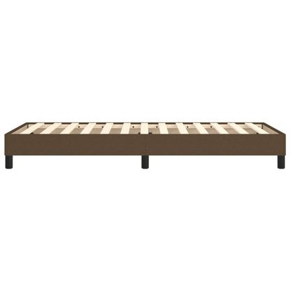 Struttura Letto a Rete a Molle Marrone Scuro 80x200 cm Tessuto | homemem39