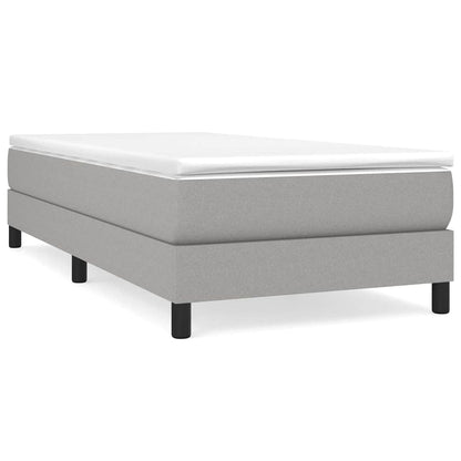 Struttura Letto a Rete a Molle Grigio Chiaro 90x190 cm Tessuto