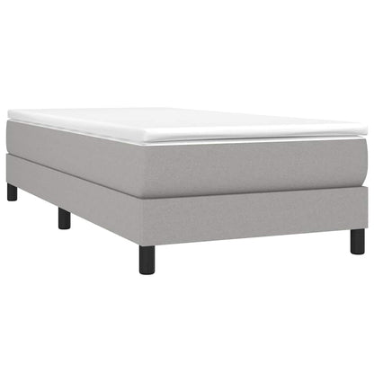Struttura Letto a Rete a Molle Grigio Chiaro 90x190 cm Tessuto