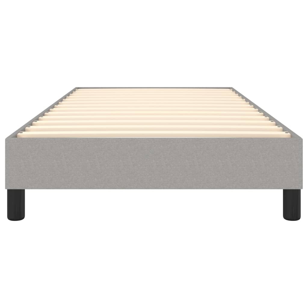 Struttura Letto a Rete a Molle Grigio Chiaro 90x190 cm Tessuto | homemem39