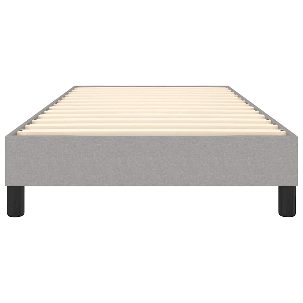 Struttura Letto a Rete a Molle Grigio Chiaro 90x190 cm Tessuto