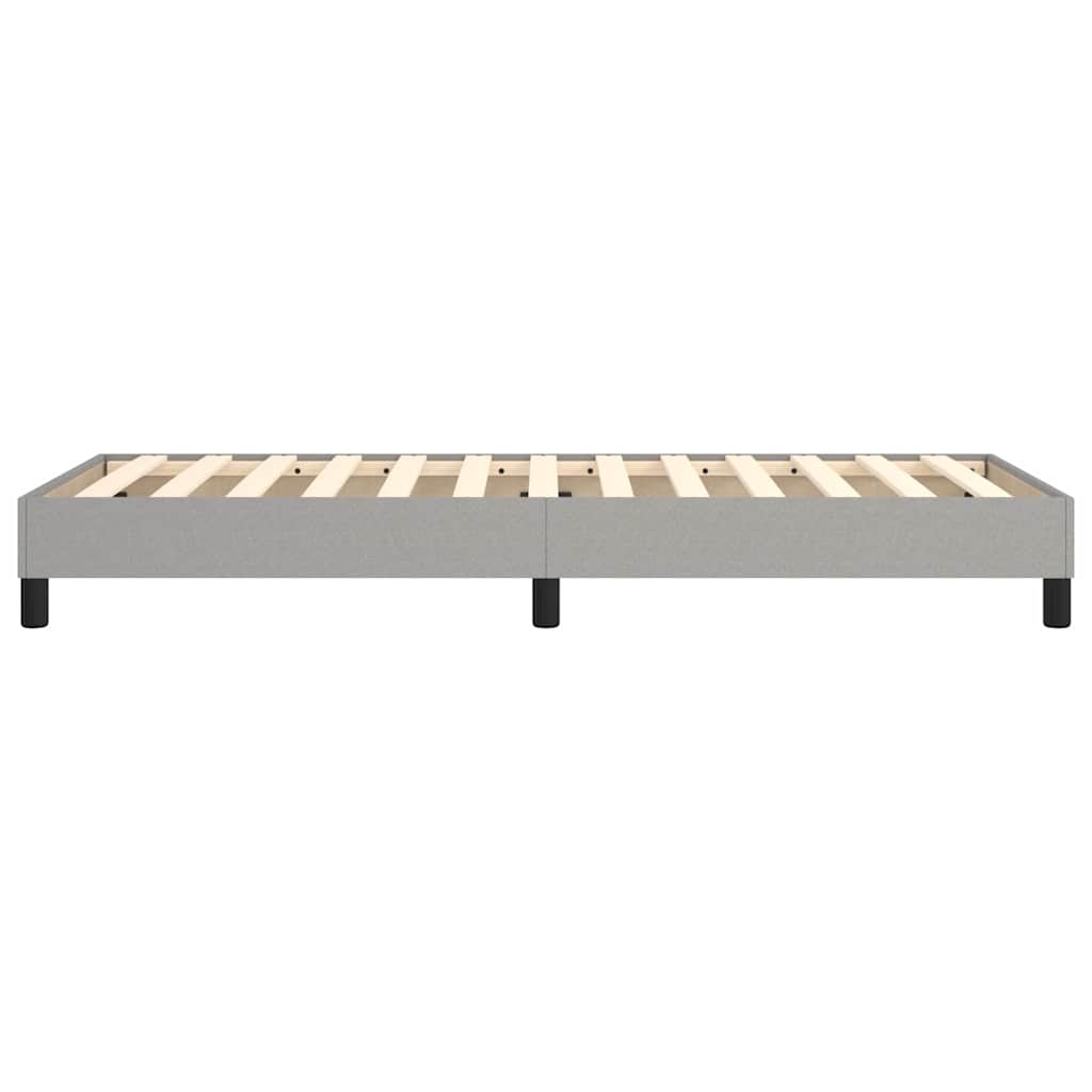 Struttura Letto a Rete a Molle Grigio Chiaro 90x190 cm Tessuto