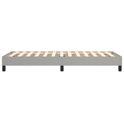 Struttura Letto a Rete a Molle Grigio Chiaro 90x190 cm Tessuto