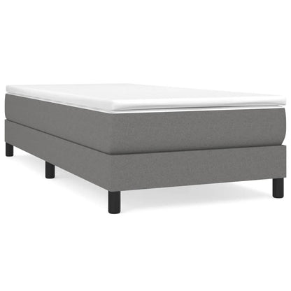 Struttura Letto a Rete a Molle Grigio Scuro 90x190 cm Tessuto | homemem39