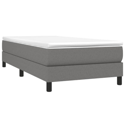 Struttura Letto a Rete a Molle Grigio Scuro 90x190 cm Tessuto | homemem39