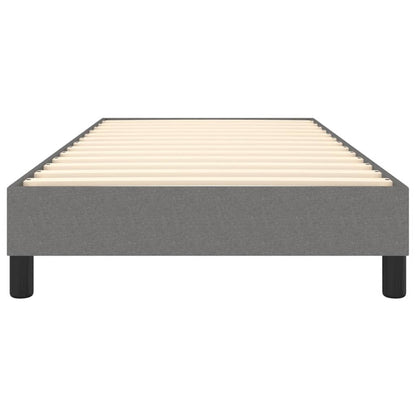 Struttura Letto a Rete a Molle Grigio Scuro 90x190 cm Tessuto