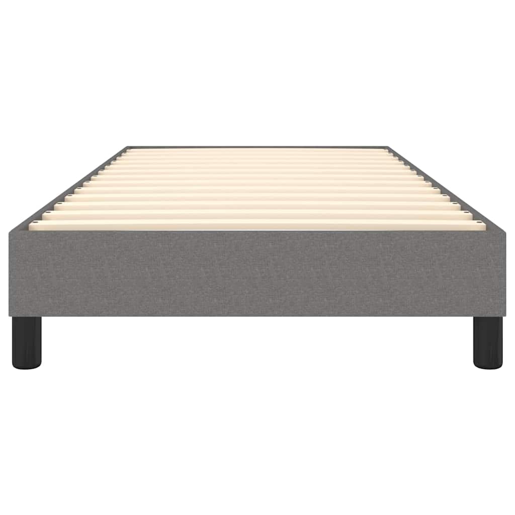 Struttura Letto a Rete a Molle Grigio Scuro 90x190 cm Tessuto