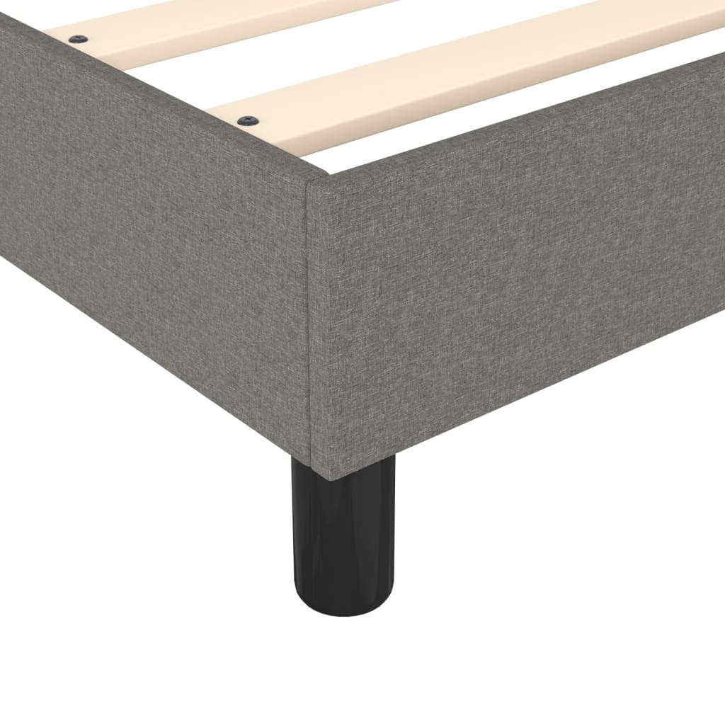 Struttura Letto a Rete a Molle Grigio Scuro 90x190 cm Tessuto | homemem39
