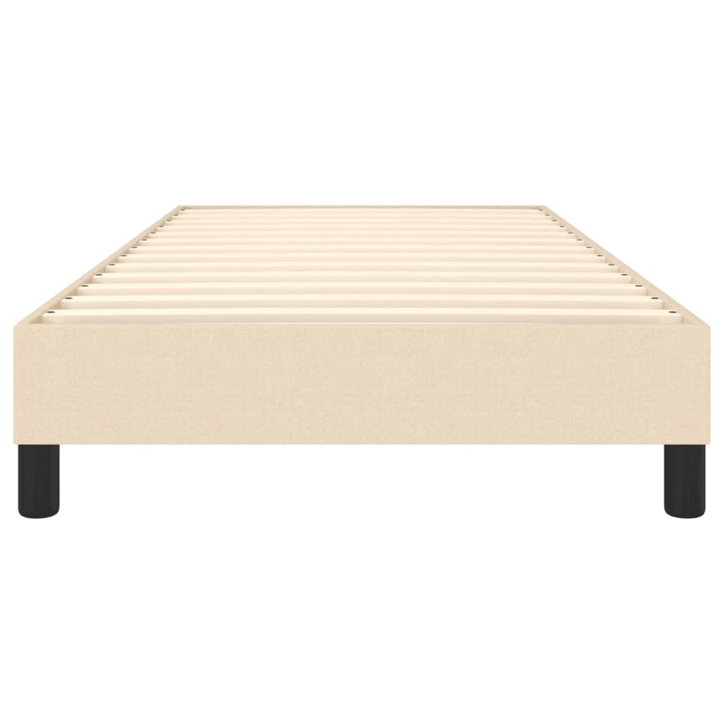 Struttura Letto a Rete a Molle Crema 90x190 cm in Tessuto | homemem39